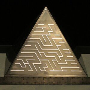 Vintage 1999 Loncraine Broxton Pyramid Maze Puzzle. Thinking Game.